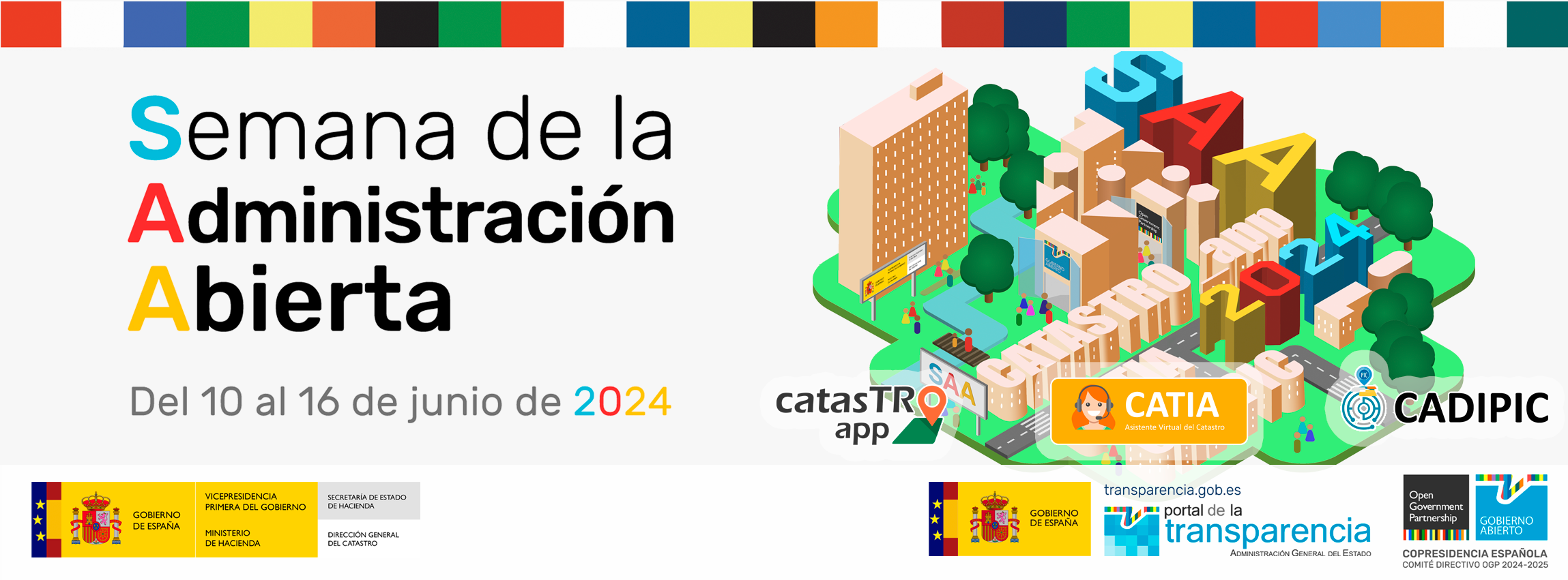 Imagen Jornadas SAA 2024 Catastro. Semana de la Administración Abierta, del 10 al 16 de junio de 2024